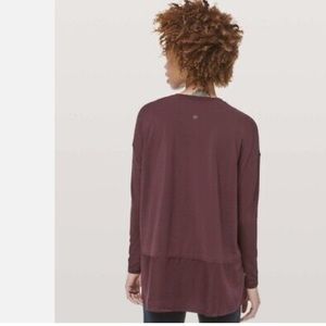 Lululemon athletica Long Sleeve Tee - Burgundy